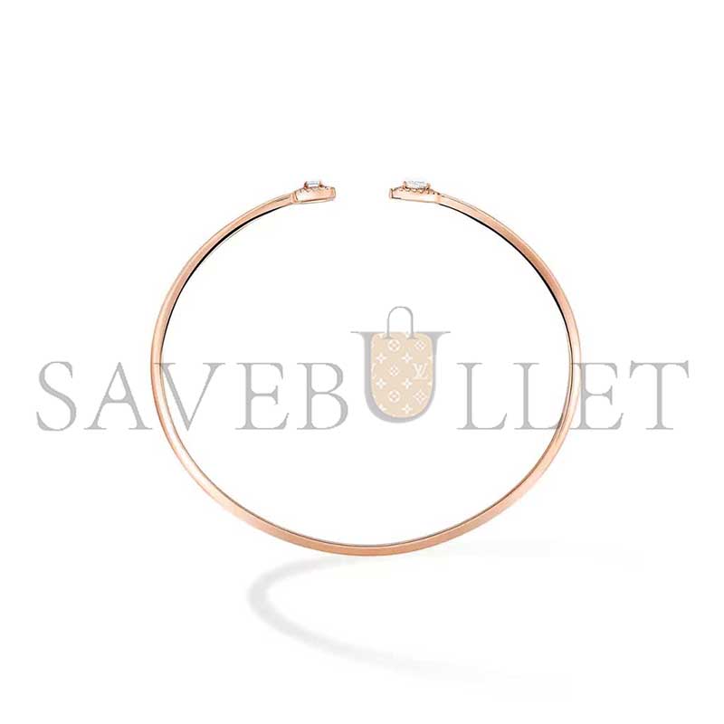 MESSIKA JONC FLEX TOI & MOI MY TWIN 0,15CT X2 BRACELET DIAMANT OR ROSE 07222-PG